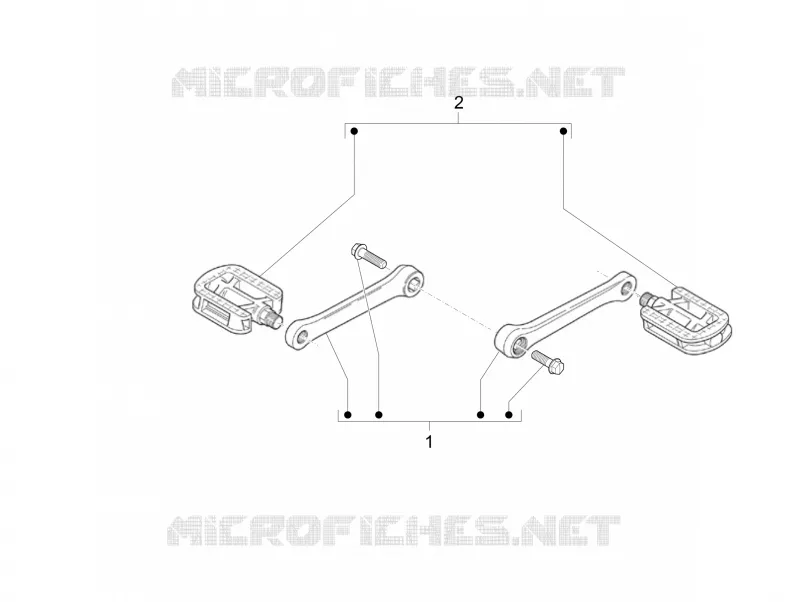 Groupe pédales - Leviers PIAGGIO PIAGGIO-BICYCLE Electric WI-BIKE 2017  Wi-Bike Uni Deore Comfort