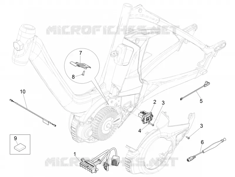 Faisceau de câbles principal PIAGGIO PIAGGIO-BICYCLE Electric WI-BIKE 2016  Wi-Bike Uni Mech Comfort