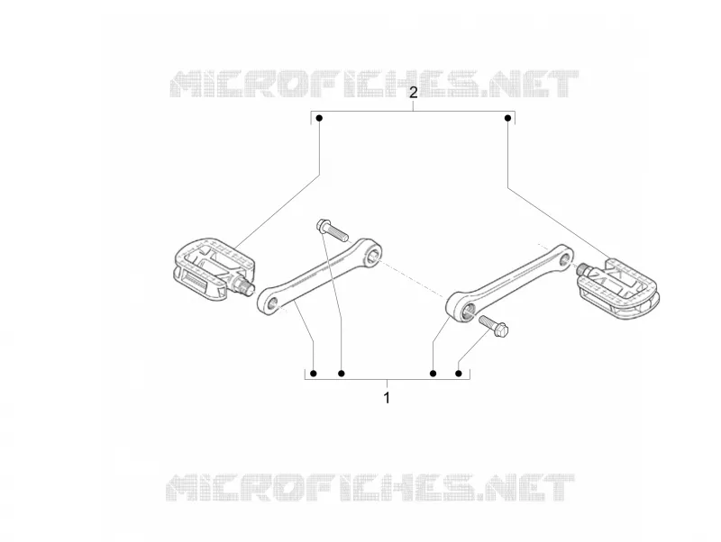 Groupe pédales - Leviers PIAGGIO PIAGGIO-BICYCLE Electric WI-BIKE 2017  Wi-Bike Uni Mech Comfort