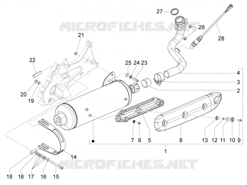 Silencieux PIAGGIO PIAGGIO-SCOOTER 500 X10 2012  X10 4T 4V I.E. E3