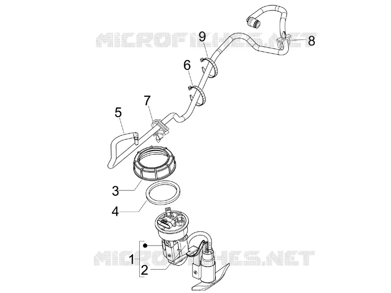 Instalation de l'alimentation PIAGGIO PIAGGIO-SCOOTER 250 X7 2008  X7 ie Euro 3