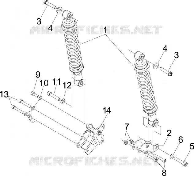 Suspension arrière - Amortisseur/s PIAGGIO PIAGGIO-SCOOTER 300 X7 2009  X7 ie Euro 3