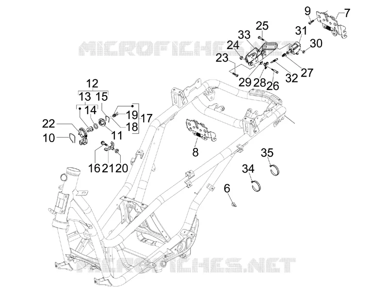 Serrures PIAGGIO PIAGGIO-SCOOTER 125 X8 2006  X8 Street Euro 2