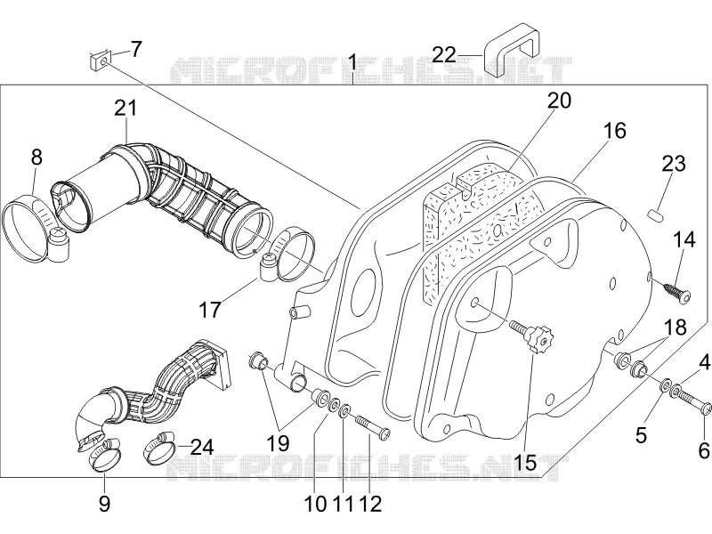 Filtre à air PIAGGIO PIAGGIO-SCOOTER 150 X8 2006  X8 Street Euro 2