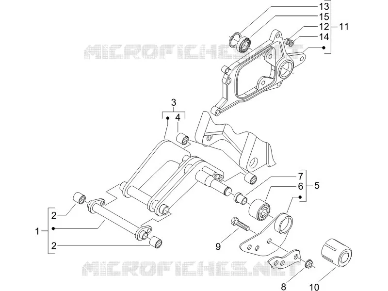 Bras oscillant PIAGGIO PIAGGIO-SCOOTER 250 X8 2005  X8 ie