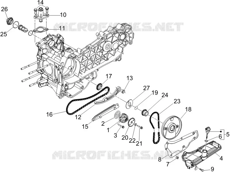 Pompe à huile PIAGGIO PIAGGIO-SCOOTER 250 X8 2005  X8 ie