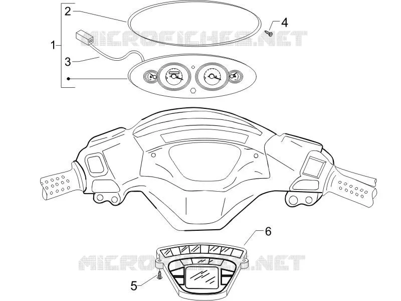 Groupe instruments - Cruscotto PIAGGIO PIAGGIO-SCOOTER 250 X9 2006  X9 Evolution