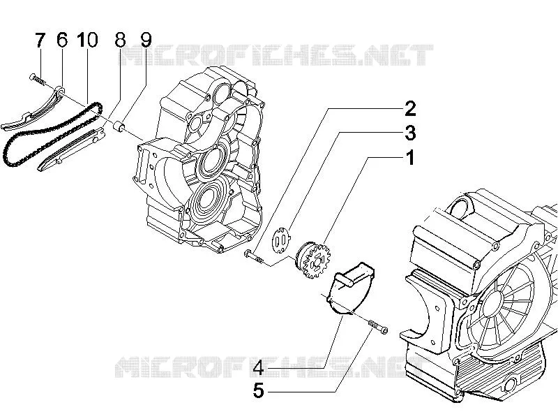 Pompe à huile PIAGGIO PIAGGIO-SCOOTER 500 X9 2006  X9 Evolution