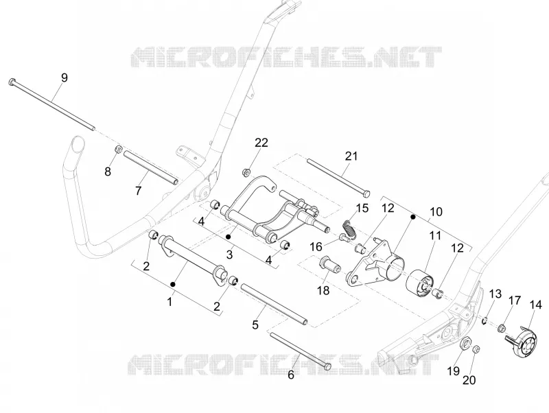 Bras oscillant PIAGGIO PIAGGIO-SCOOTER 125 X-EVO 2009  X Evo Euro 3