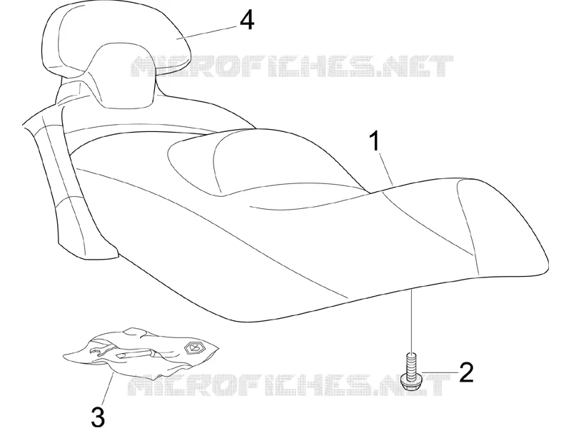 Selle/sieges PIAGGIO PIAGGIO-SCOOTER 125 X-EVO 2014  X Evo Euro 3