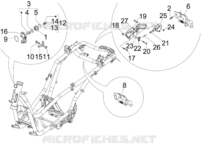 Serrures PIAGGIO PIAGGIO-SCOOTER 125 X-EVO 2015  X Evo Euro 3