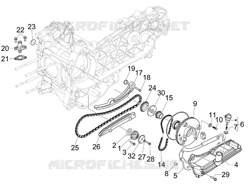 Pompe huile PIAGGIO PIAGGIO-SCOOTER 125 X-EVO 2015  X Evo Euro 3