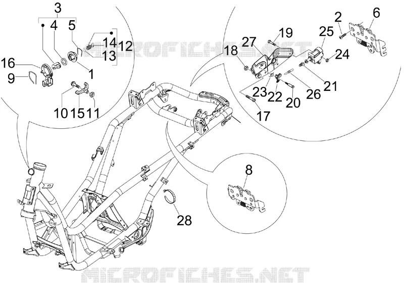 Serrures PIAGGIO PIAGGIO-SCOOTER 125 X-EVO 2009  X Evo Euro 3