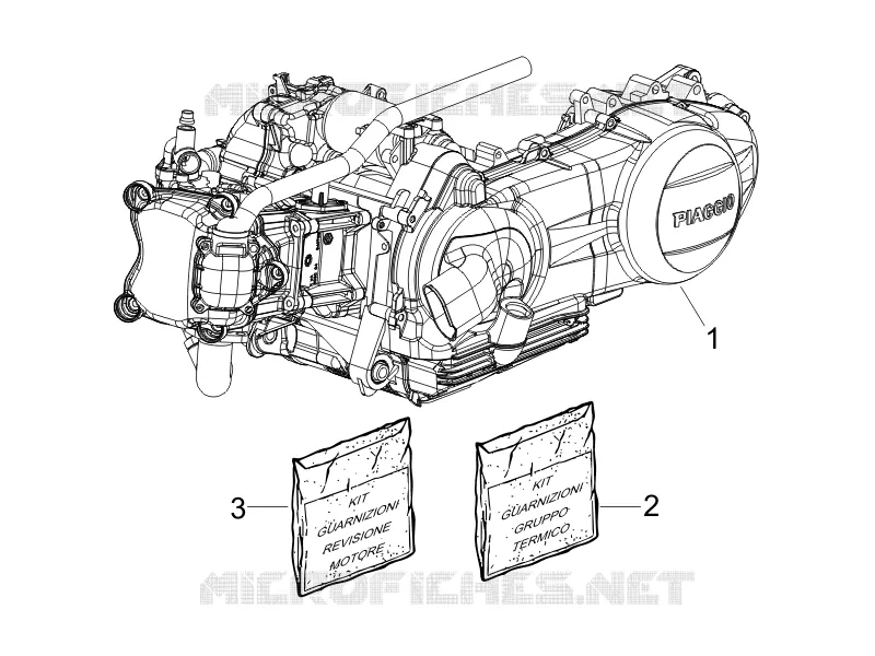 Moteur complet PIAGGIO PIAGGIO-SCOOTER 250 X-EVO 2008  X Evo Euro 3