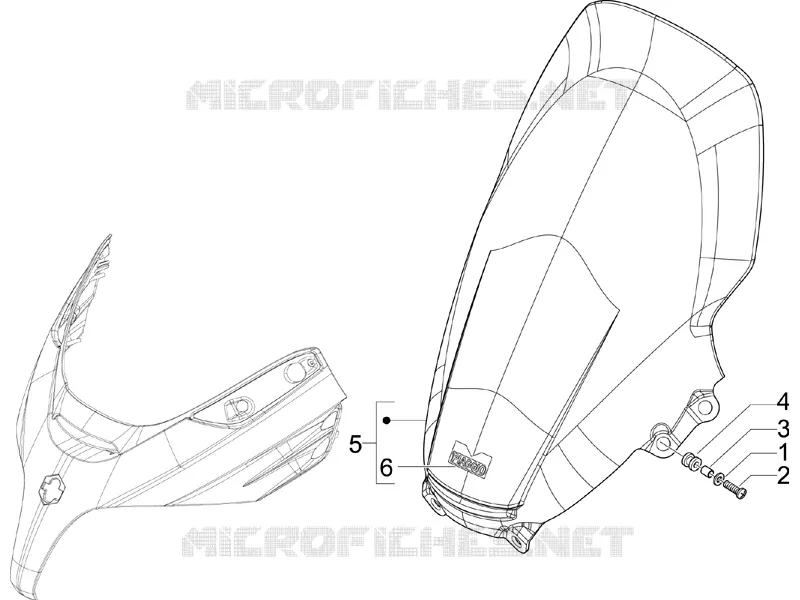 Pare-brise - Glaces PIAGGIO PIAGGIO-SCOOTER 250 X-EVO 2014  X Evo Euro 3