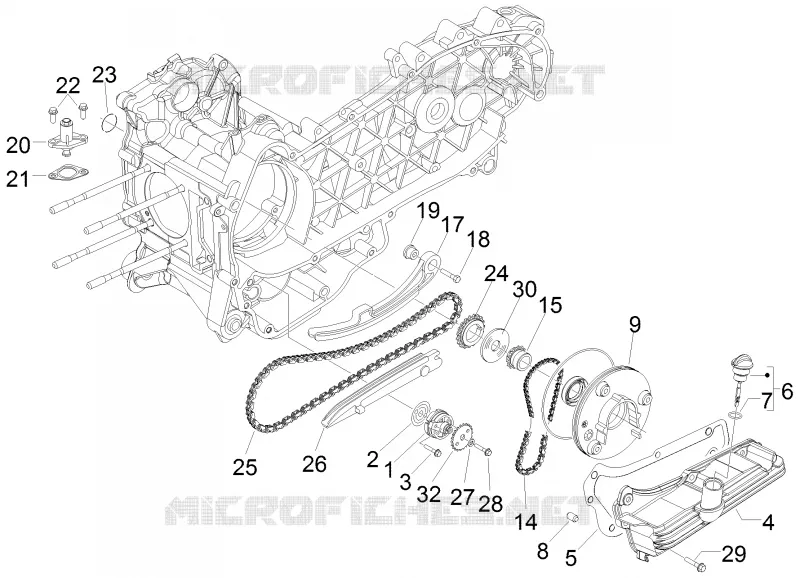 Pompe à huile PIAGGIO PIAGGIO-SCOOTER 250 X-EVO 2007  X Evo Euro 3