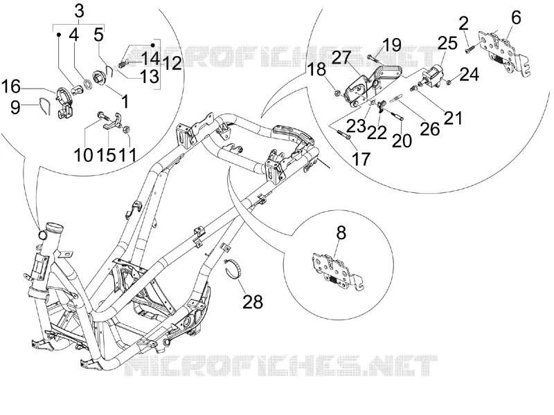 Serrures PIAGGIO PIAGGIO-SCOOTER 250 X-EVO 2015  X Evo Euro 3