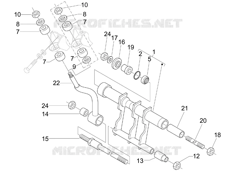 Bras oscillant PIAGGIO PIAGGIO-SCOOTER 400 X-EVO 2010  X Evo Euro 3