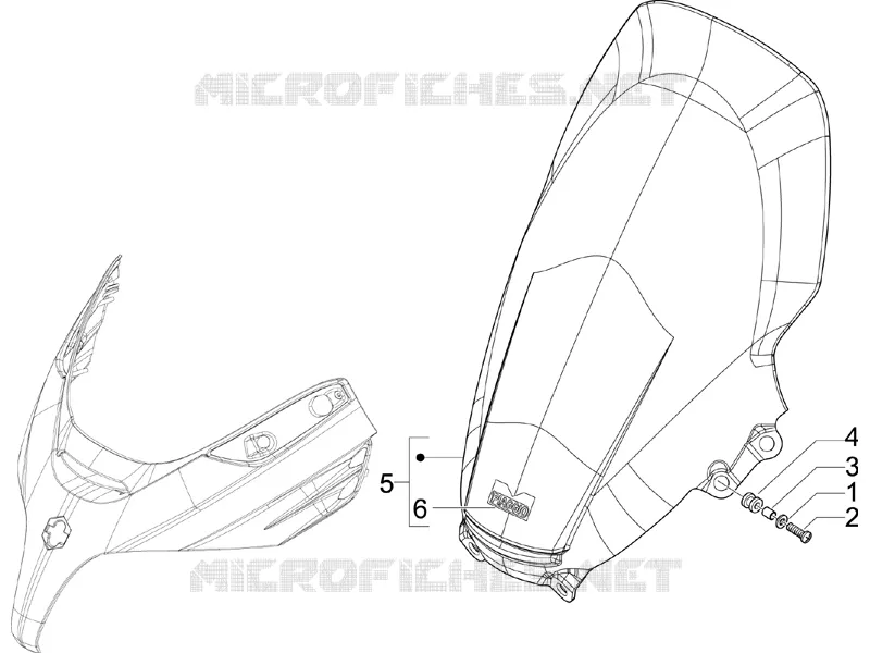 Pare-brise - Glaces PIAGGIO PIAGGIO-SCOOTER 400 X-EVO 2010  X Evo Euro 3