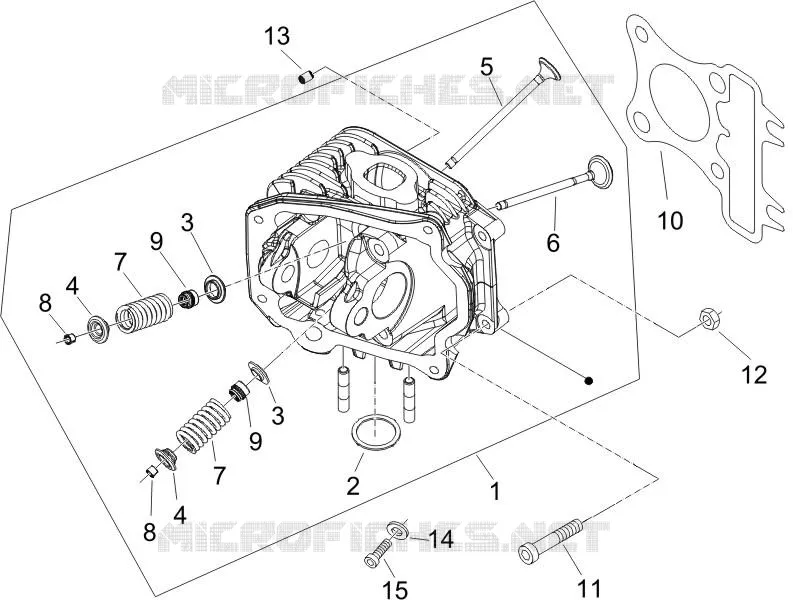 Ensemble culasse - Soupape PIAGGIO PIAGGIO-SCOOTER 100 ZIP 2009  Zip 4T