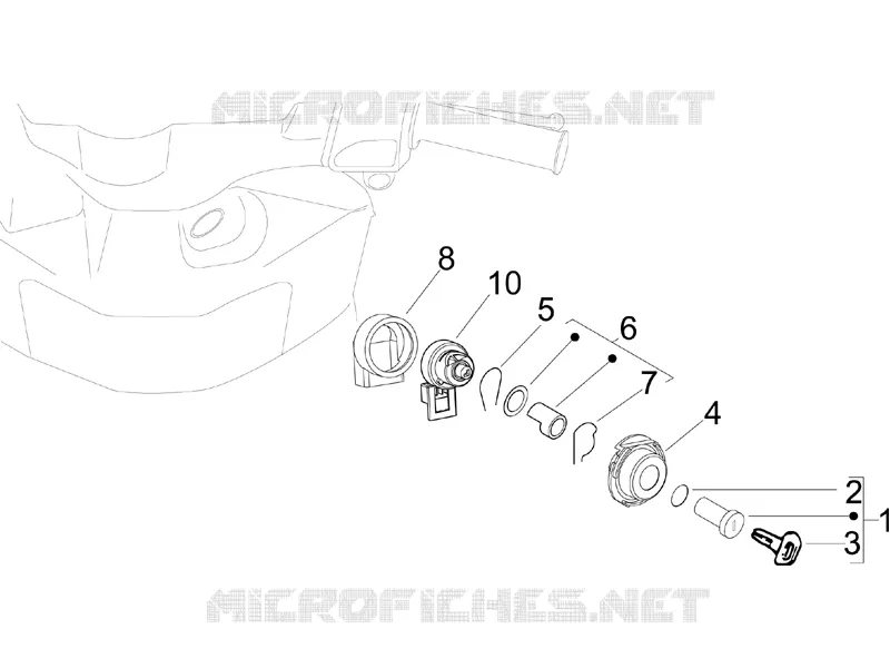 Serrures PIAGGIO PIAGGIO-SCOOTER 50 ZIP 2010  Zip 2T