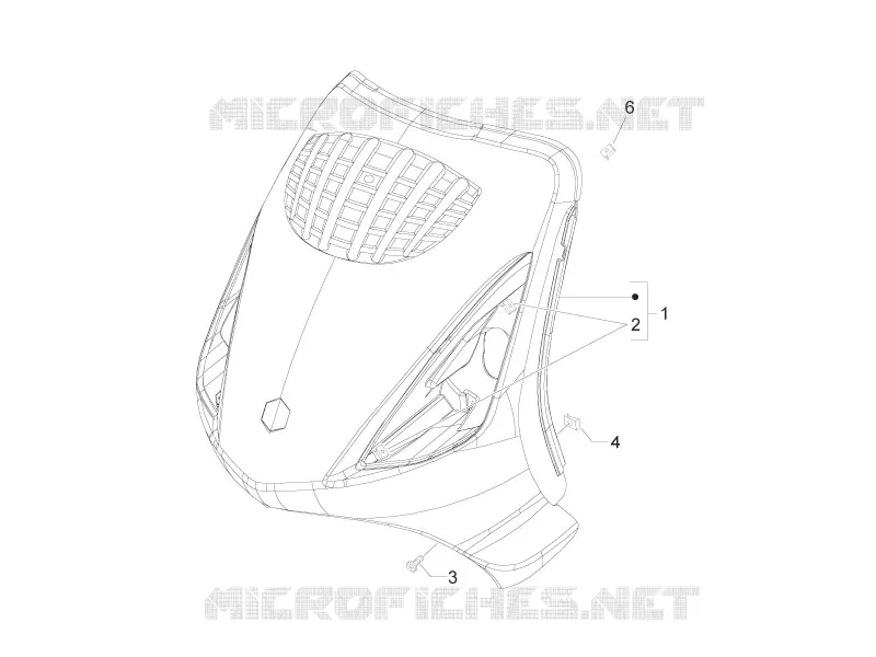Tablier avant PIAGGIO PIAGGIO-SCOOTER 50 ZIP 2011  Zip 2T