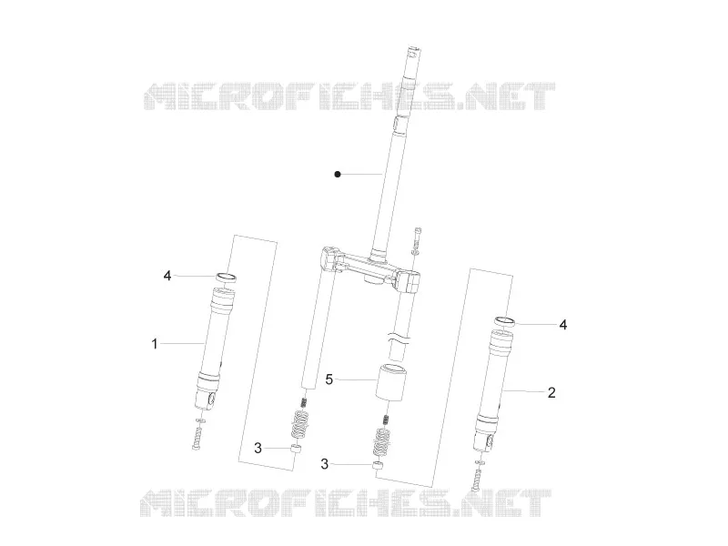 Composants de la fourche (Wuxi Top) PIAGGIO PIAGGIO-SCOOTER 50 ZIP 2013  Zip 4T 25 Km-h