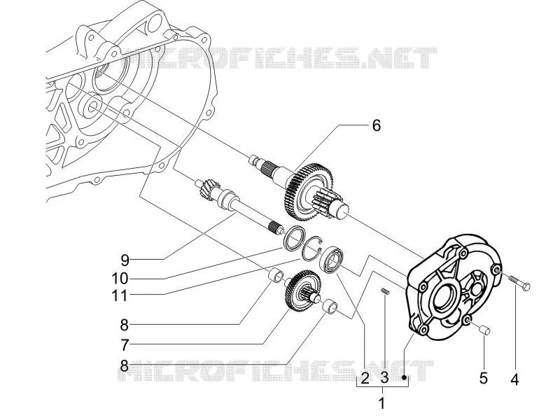 Ensemble réducteur PIAGGIO PIAGGIO-SCOOTER 50 ZIP 2016  Zip 4T 25 Km-h