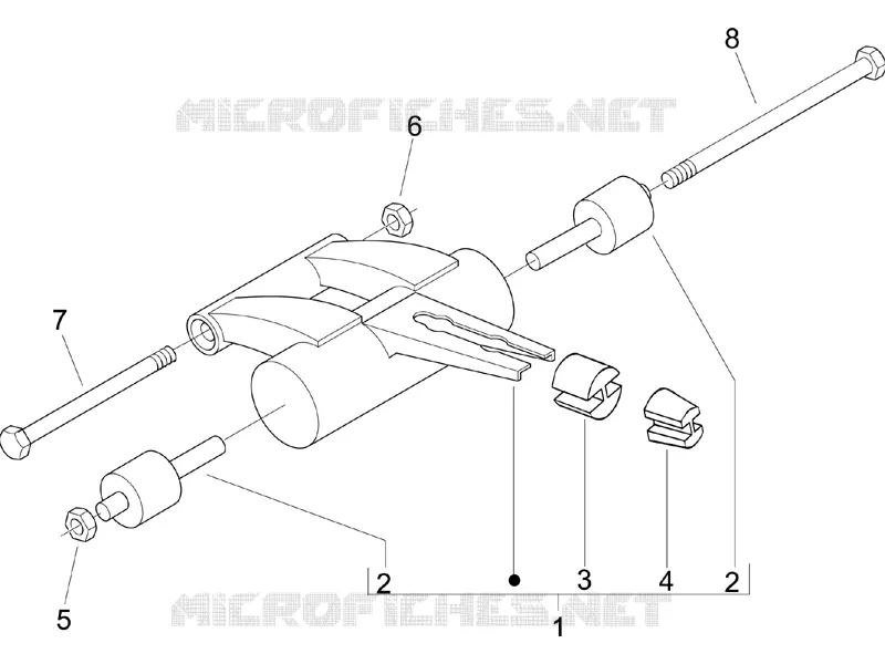 Bras oscillant PIAGGIO PIAGGIO-SCOOTER 50 ZIP 2011  Zip SP Euro 2