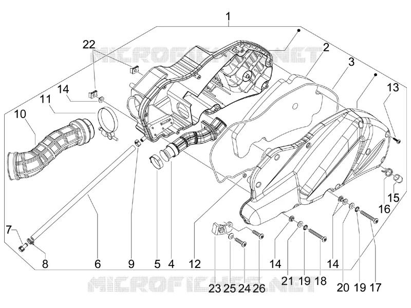 Filtre à air GILERA GILERA-SCOOTER 500 FUOCO 2011  Fuoco E3