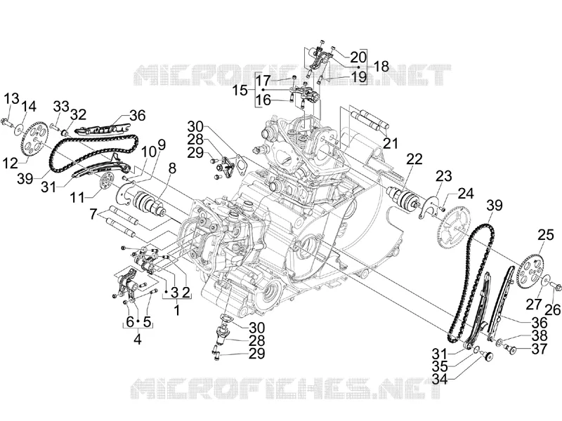 Groupe support balanciers GILERA GILERA-SCOOTER 800 GP 2009  GP Centenario