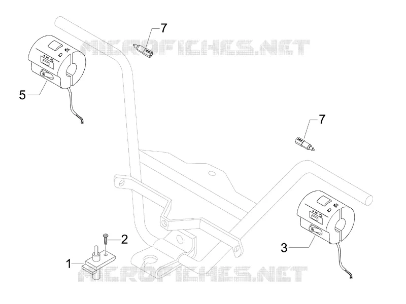 Inverseurs - Commutateurs - Boutons - Interrupteurs GILERA GILERA-SCOOTER 250 NEXUS 2007  Nexus -SP- E3