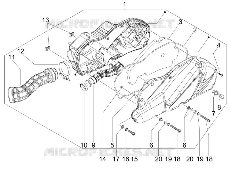 Filtre à air GILERA GILERA-SCOOTER 300 NEXUS 2009  Nexus ie E3