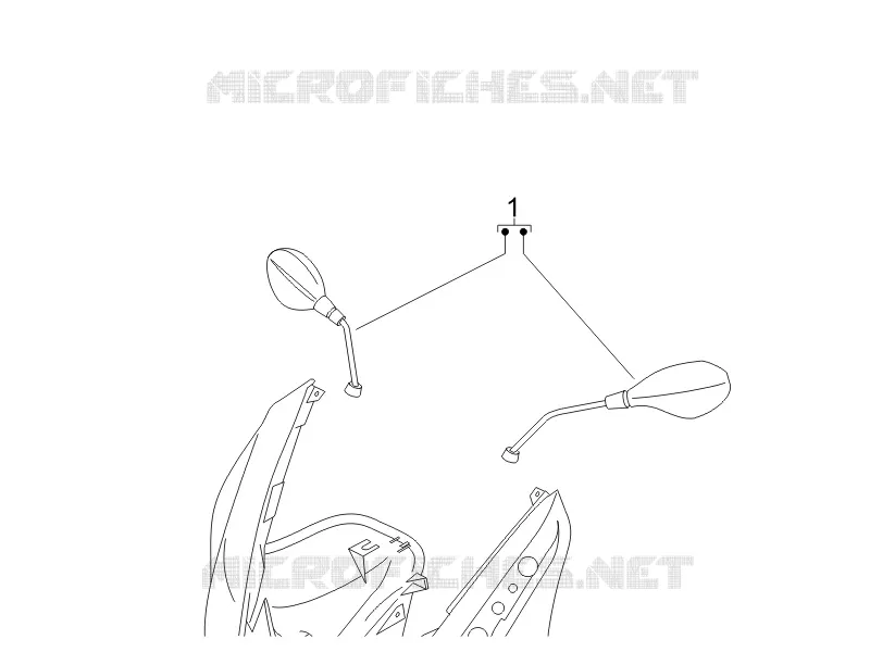 Rétroviseur/s GILERA GILERA-SCOOTER 500 NEXUS 2007  Nexus -SP- E3