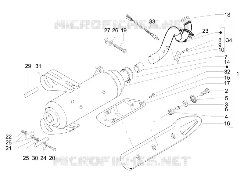 Silencieux GILERA GILERA-SCOOTER 500 NEXUS 2006  Nexus E3