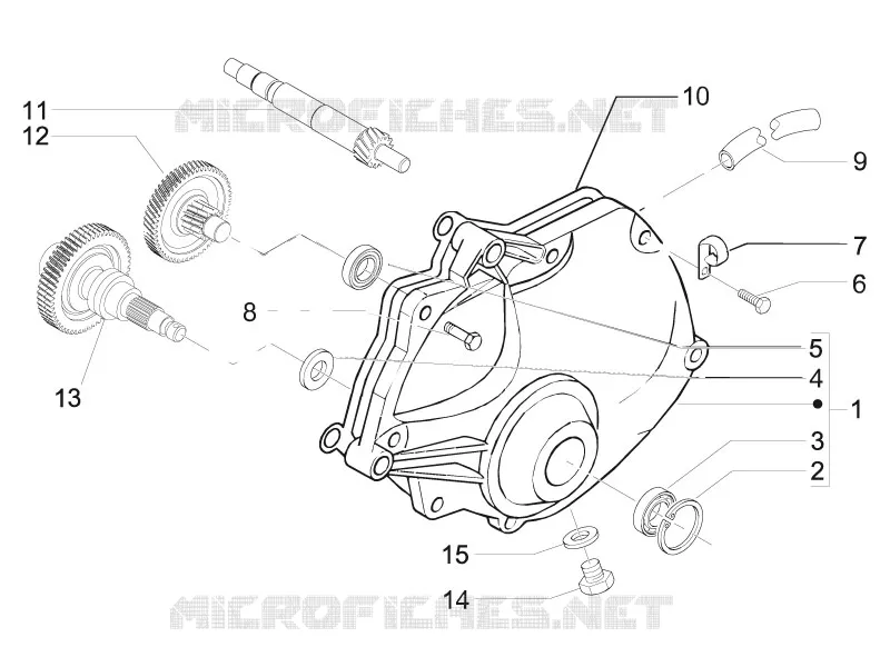 Ensemble réducteur GILERA GILERA-SCOOTER 500 NEXUS 2009  Nexus E3