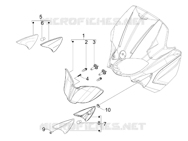 Eclairages avant - Clignotants GILERA GILERA-SCOOTER 125 RUNNER 2013  Runner ST 4T E3