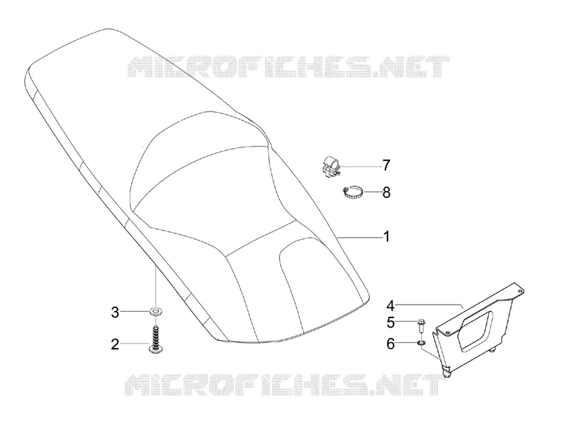 Selle/sieges GILERA GILERA-SCOOTER 125 RUNNER 2012  Runner ST 4T E3