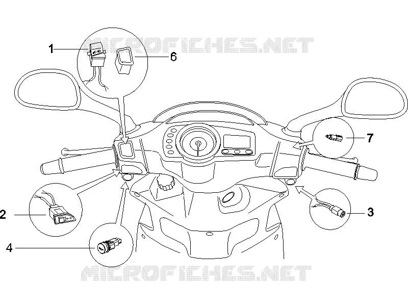 Inverseurs - Commutateurs - Boutons - Interrupteurs GILERA GILERA-SCOOTER 125 RUNNER 2006  Runner VX 4T E3