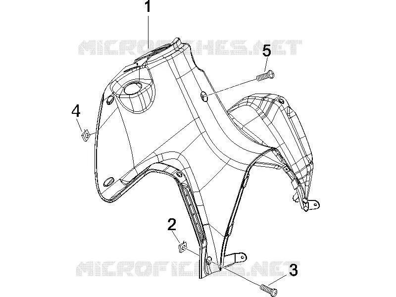 Coffre avant - Contre-tablier GILERA GILERA-SCOOTER 125 RUNNER 2007  Runner VX 4T E3 Serie Speciale
