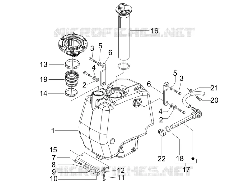 Réservoir carburant GILERA GILERA-SCOOTER 200 RUNNER 2006  Runner VXR 4T Race E3