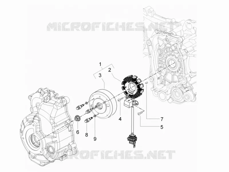 Volant magnetique GILERA GILERA-SCOOTER 200 RUNNER 2010  Runner ST 4T E3