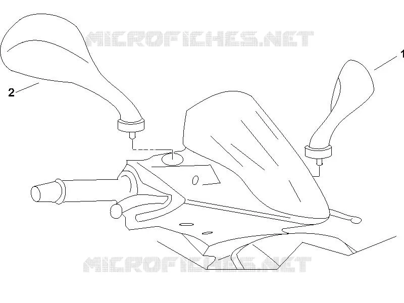 Rétroviseur/s GILERA GILERA-SCOOTER 200 RUNNER 2006  Runner VXR 4T Race