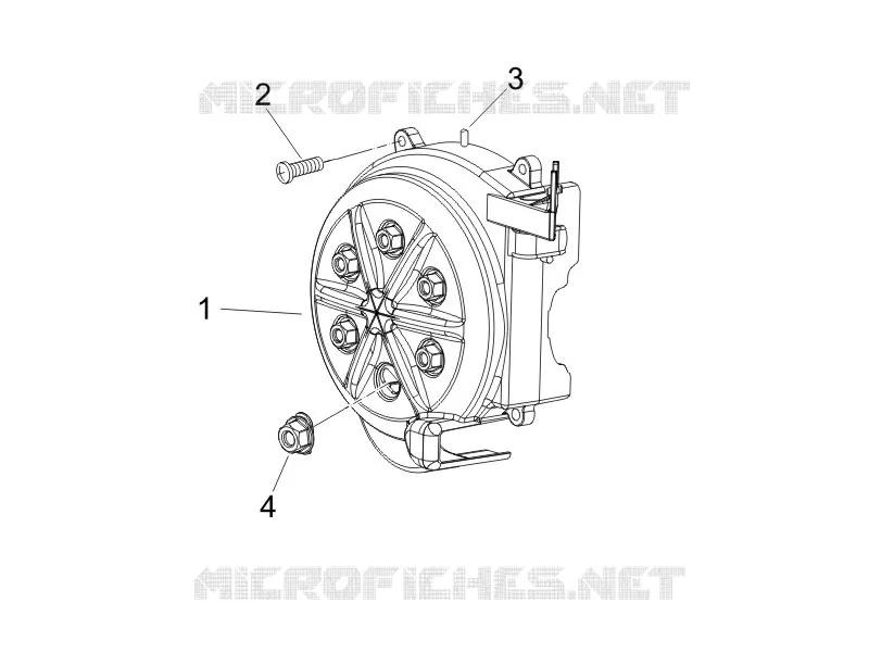 Couvercle volant magnetique - Filtre à huile GILERA GILERA-SCOOTER 50 RUNNER 2010  Runner Pure Jet