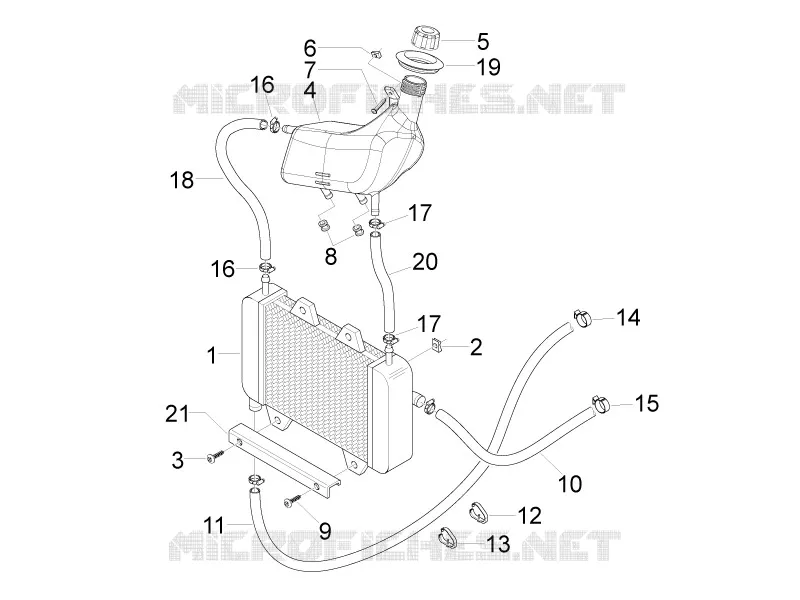 Instalation de refoidissement GILERA GILERA-SCOOTER 50 RUNNER 2010  Runner Pure Jet