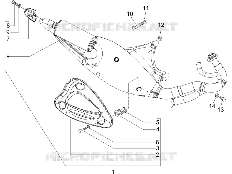 Silencieux GILERA GILERA-SCOOTER 50 RUNNER 2005  Runner SP