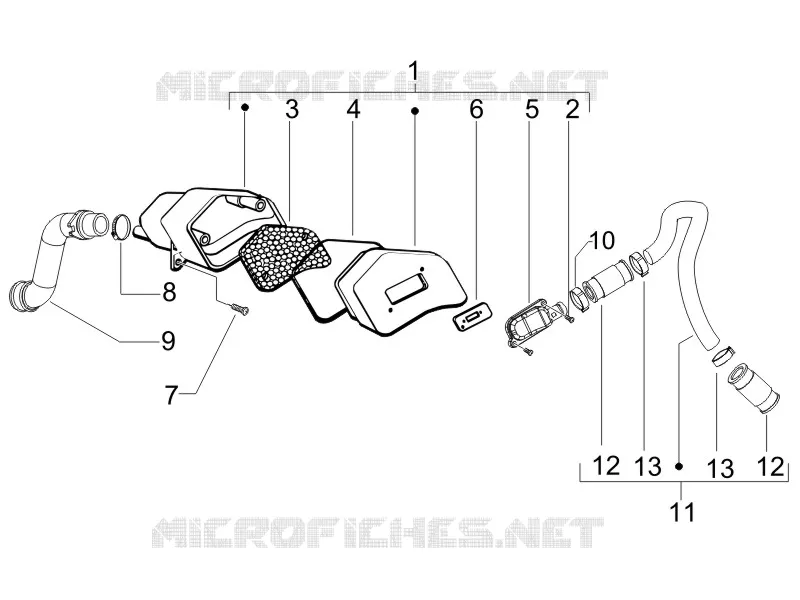 BOITE AIR SECONDAIRE GILERA GILERA-SCOOTER 50 RUNNER 2011  Runner SP