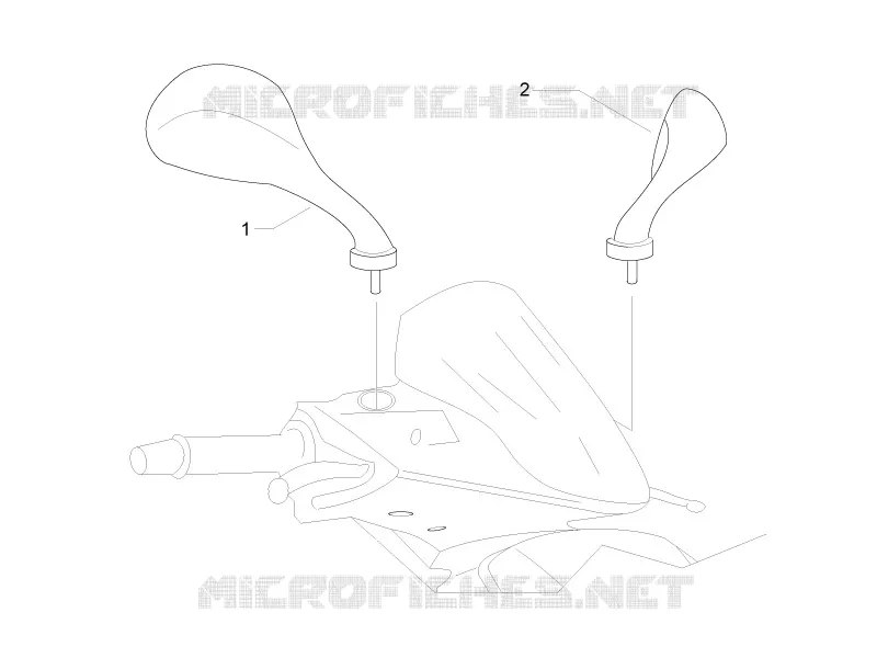 Rétroviseur/s GILERA GILERA-SCOOTER 50 RUNNER 2013  Runner SP