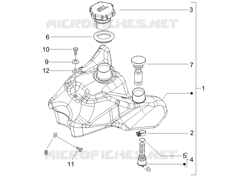 Réservoir huile GILERA GILERA-SCOOTER 50 RUNNER 2006  Runner SP -SC